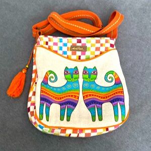 Laurel Burch gorgeous messenger bag cat Siamese pet lovers